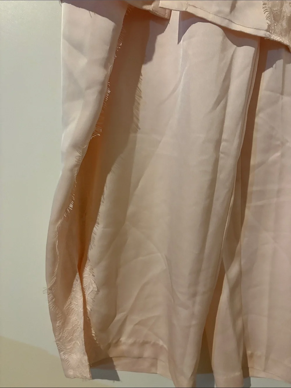 Eloquii Matching Set Satin and Lace  In Rosewater Size 18